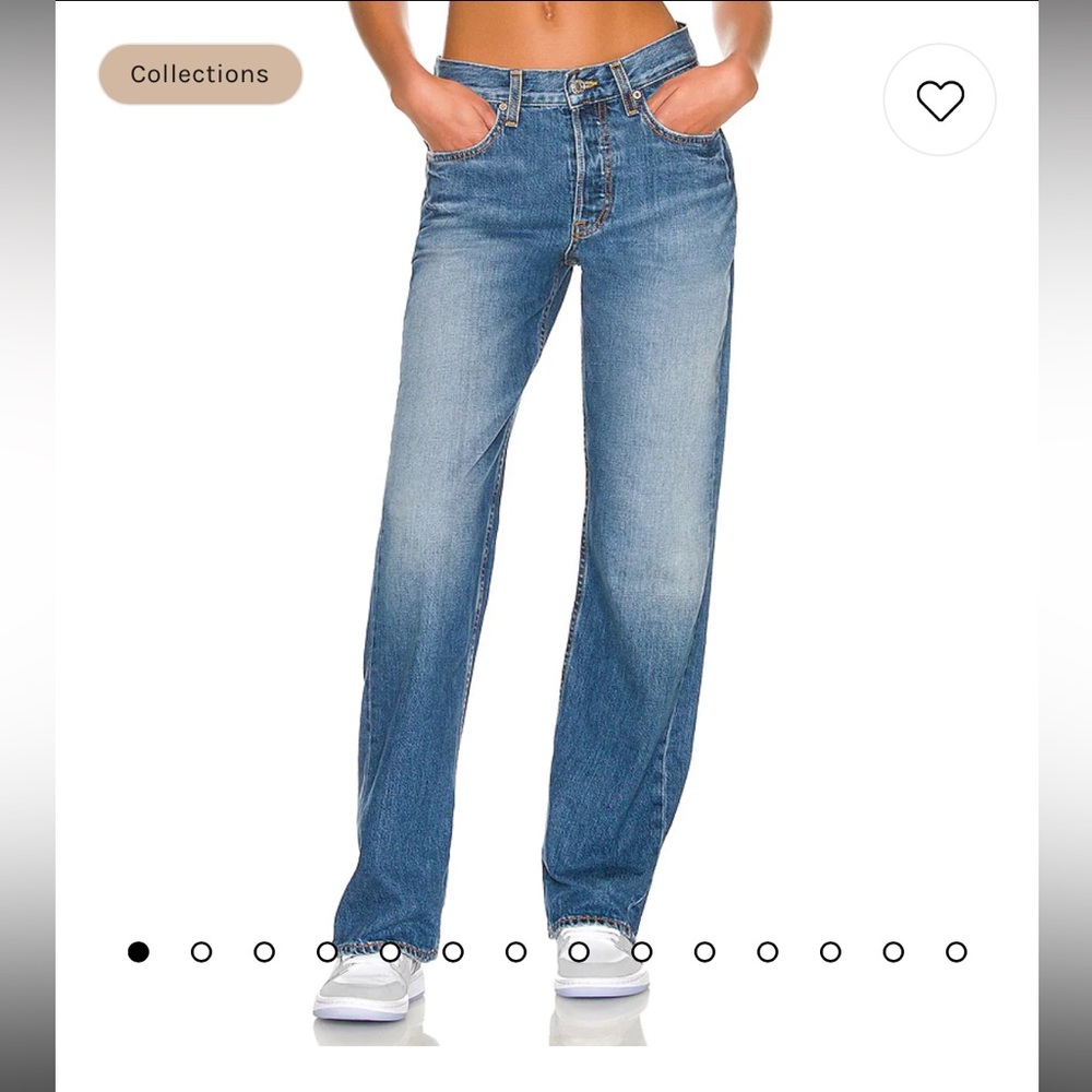 GRLFRND low waist boyfriend jeans